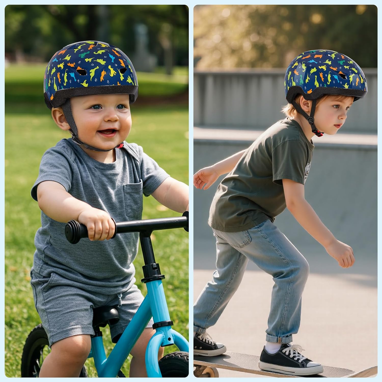 Toddler Helmet, Baby Infant Kids Bike Helmet for Kids Age 1-3/2-4/3-5/5-8 Adjustable Toddler Bike Helmets for Boys Girls for Scooter Skateboard Cycling